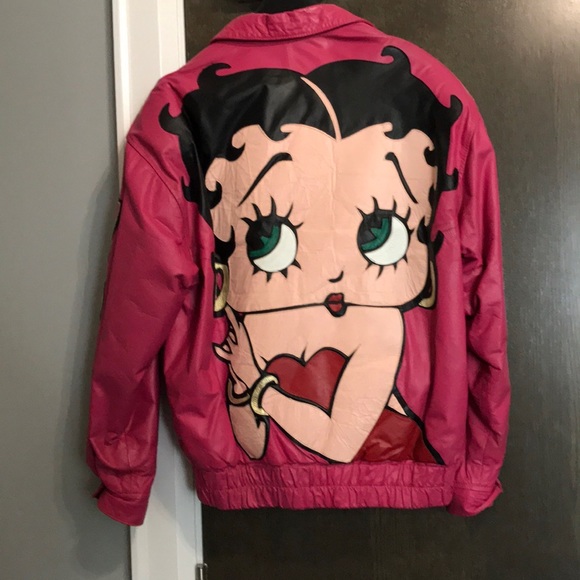 Betty boop oversized leather jacket - Picture 3 of 3